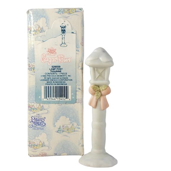 Precious Moments Sugar Town Lamp Post  Figurine Enesco 529559 1994 - Picture 1 of 15